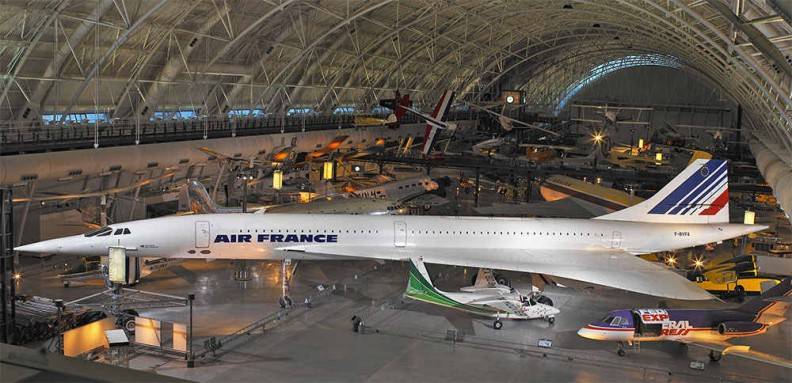 En el National Air Museum se consiguen modelos antiguos, como el descontinuado Concorde