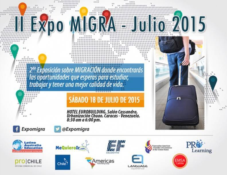 Expomigra es un foro especializado para orientar a quienes desean estudiar, invertir o trabajar fuera de Venezuela