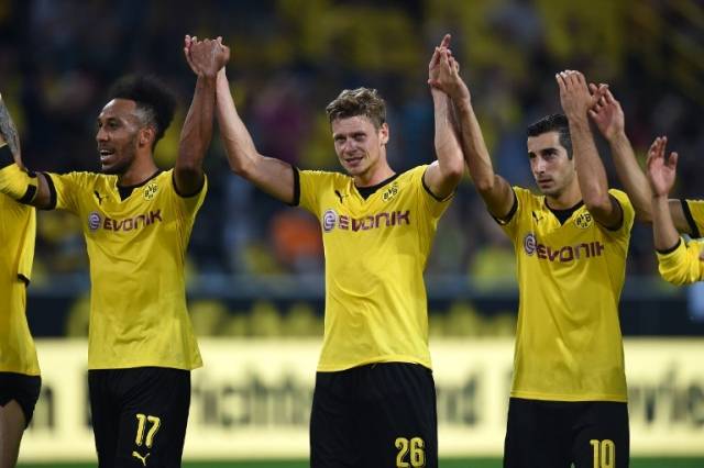 Jugadores del Borussia Dortmund celebran un triunfo / Foto: AFP