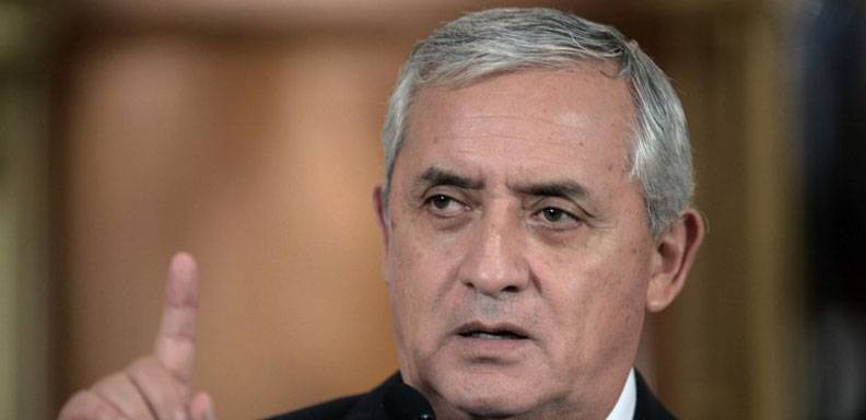 El presidente de Guatemala negó estar vinculado a escándalo de corrupción