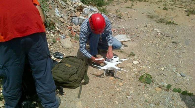 Implementado dron en la búsqueda del infante / foto: PC SUCRE