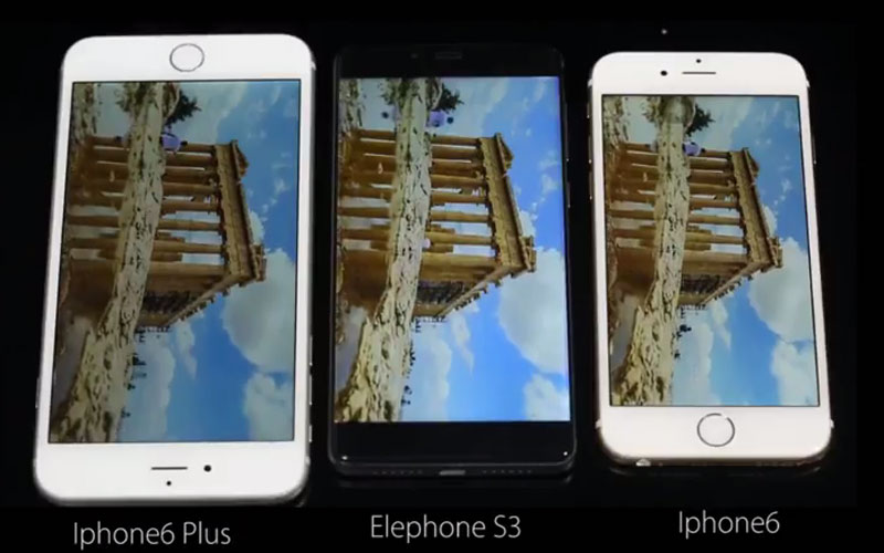 Elephone S3 vs. iPhone 6 vs. iPhone 6 Plus