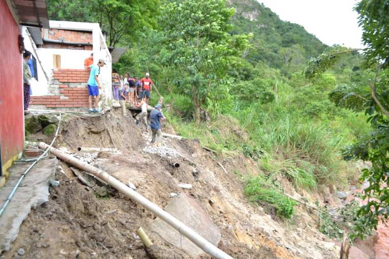 Seis familias tachirenses perdieron sus viviendas por las fuertes lluvias