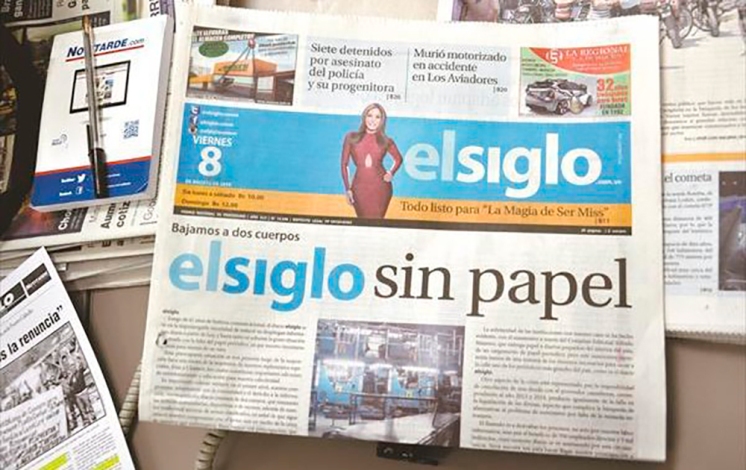 Por falta de papel el diario El Siglo circularÃ¡ cuatro dÃ­as a la semana