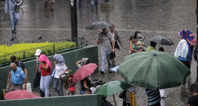 Inameh prevé lluvias dispersas en gran parte del país para este miércoles