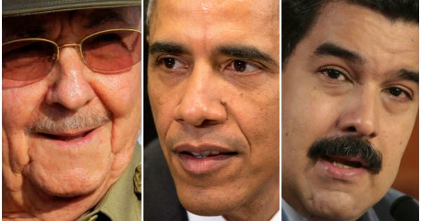 Obama, Maduro, Raul