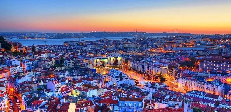 Vista de Lisboa, capital de Portugal