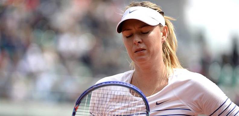 Sharapova cayó en octavos de final del Roland Garros ante Lucie Safarova 7-6 y 6-4