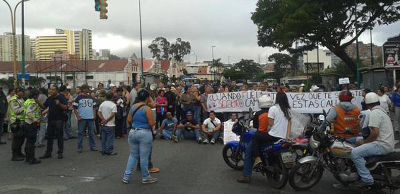 Vecinos del sector Alta Vista protestaron debido a la inseguridad en la que viven en la zona