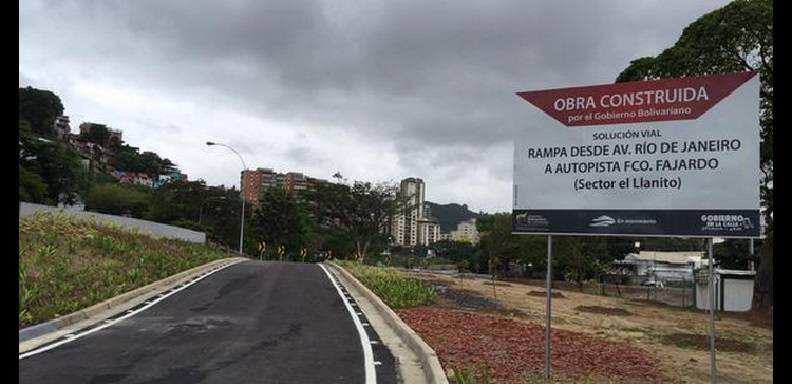 El Gobierno Nacional inauguró este domingo rampa en el Distribuidor El Llanito/ Foto: @HaimanVZLA