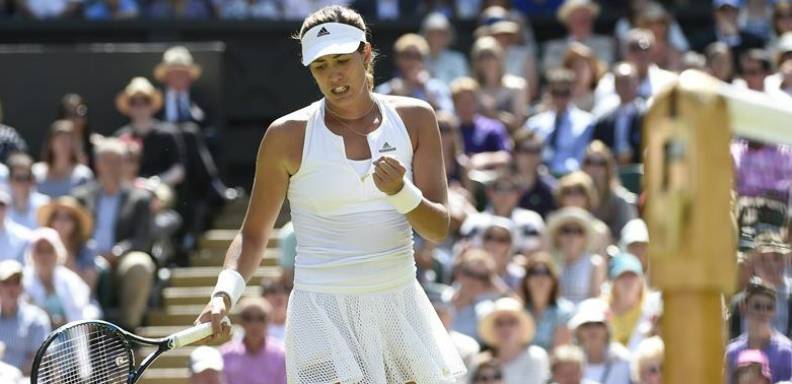 Garbiñe Muguruza está concentrada en su debut en el US Open, este martes contra la alemana Carina Witthoeft