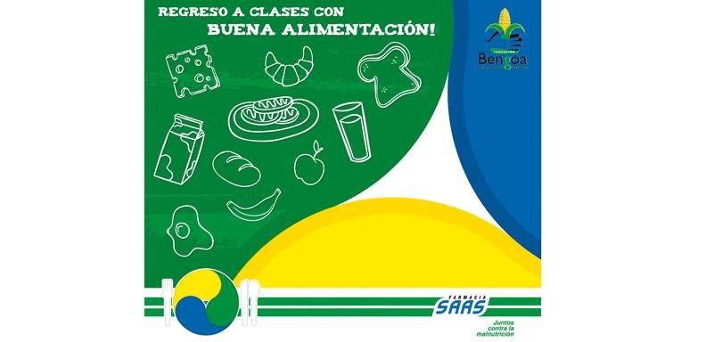 A propósito del inicio del año escolar, la Campaña de orientación nutricional “Juntos contra la malnutrición” de la Fundación Bengoa y Farmacia SAAS