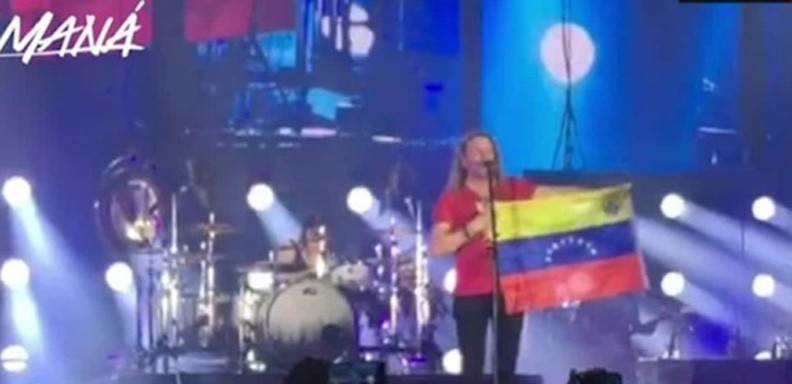 Vocalista de la banda Maná, expresó este miércoles en su último concierto de gira en España su preocupación por la situación que se vive en Venezuela