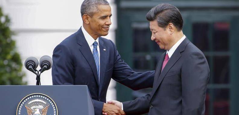 Presidente de EEUU Barack Obama y su homólogo chibo Xi Jinping establecen alianza. /Foto EFE