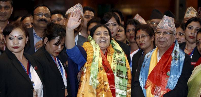 Bidhya Bhandari fue elegida este martes como presidenta de Nepal, la primera mujer en ocupar este cargo en ese país /Foto: Reuters