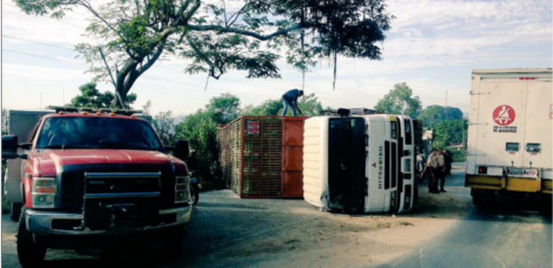 El tránsito fue restablecido a las 9:30 de la mañana aproximadamente