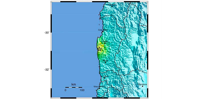 Se registró un sismo en Chile