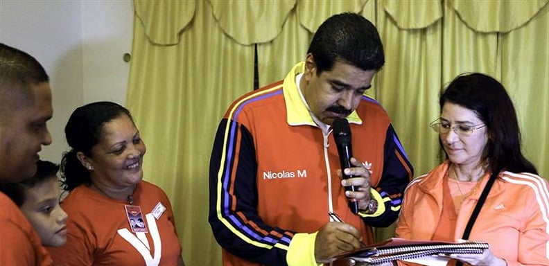 Nicolás Maduro y Cilia Flores