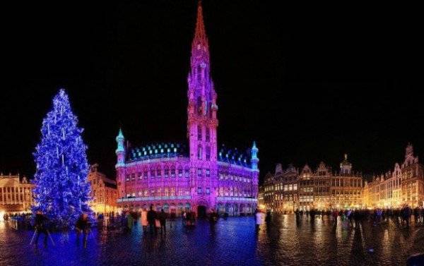 Los fuegos artificiales iban a tener lugar sobre el cielo de la plaza De Brouckère, en pleno corazón de la capital belga