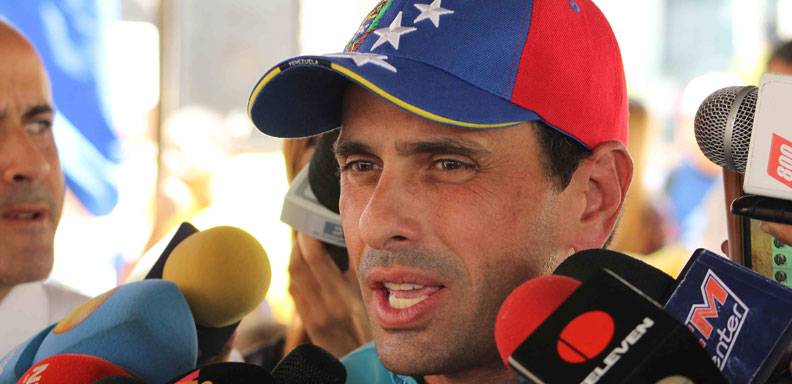 El gobernador de Miranda, Henrique Capriles