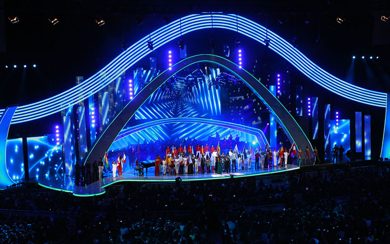 57° Festival de la Canción de Viña del Mar a través de la señal de