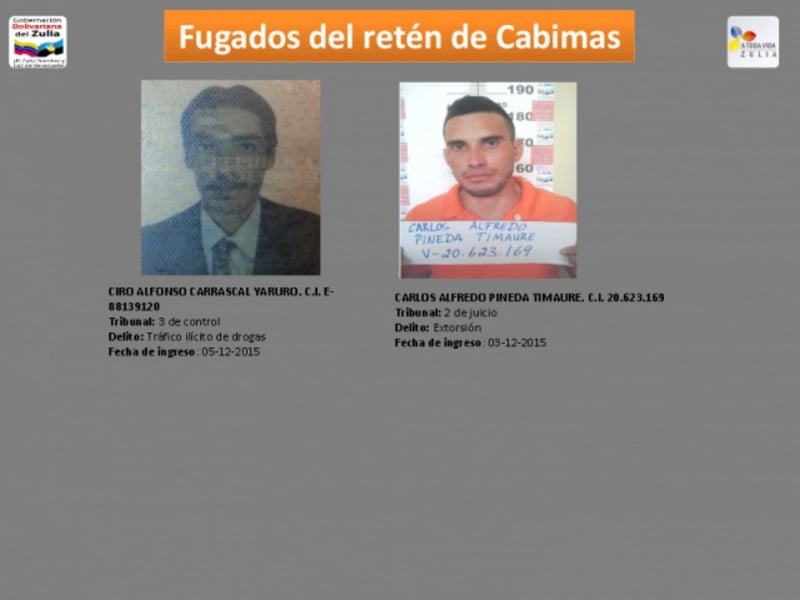 Fugados cabimas 3