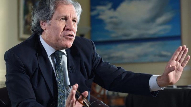 Luis Almagro mediante su cuenta de Twitter manifestó que espera la restitución de la separación de poderes, los derechos electorales del pueblo y respeto a la Constitución en Venezuela/ Foto: Archivo