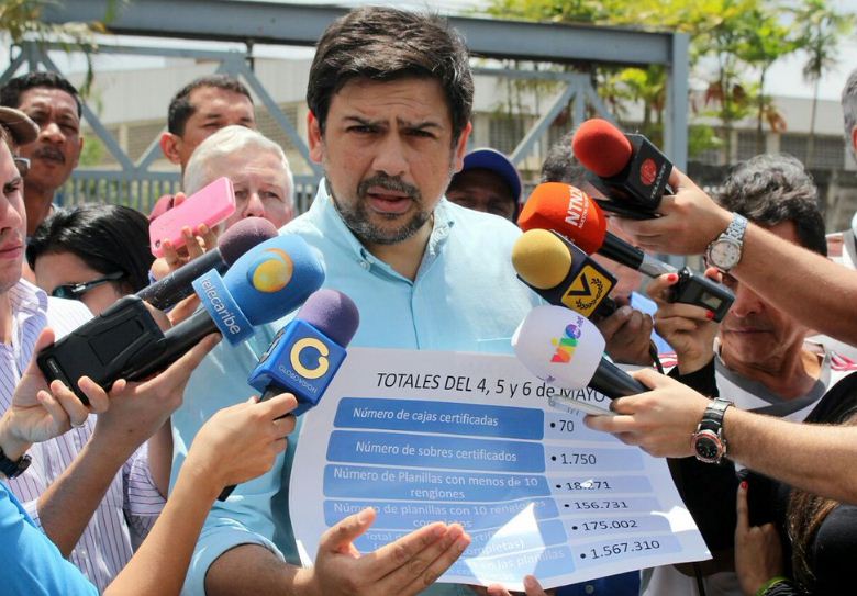 El alcalde Carlos Ocariz informó en su cuenta de Twitter que el CNE ya verificó 1 millón 567.310 firmas/ Foto: @CarlosOcariz