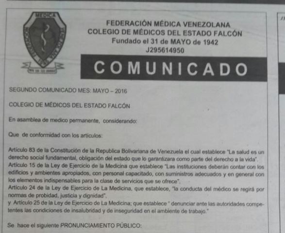 El gremio señala que han realizado varios pronunciamientos públicos pero no han recibido respuestas efectivas de parte de las autoridades nacionales de salud