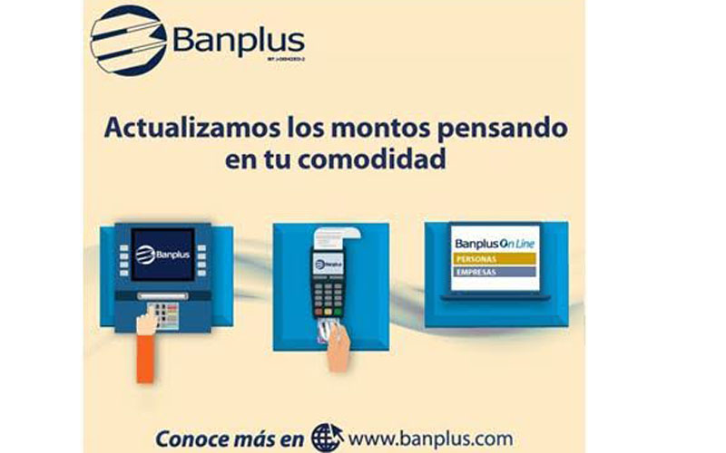 Banplus actualiza montos en transacciones electrónicas