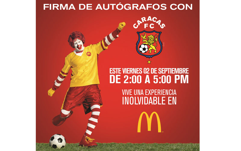 McDonald's La Castellana será la sede del Caracas Fútbol Club -  