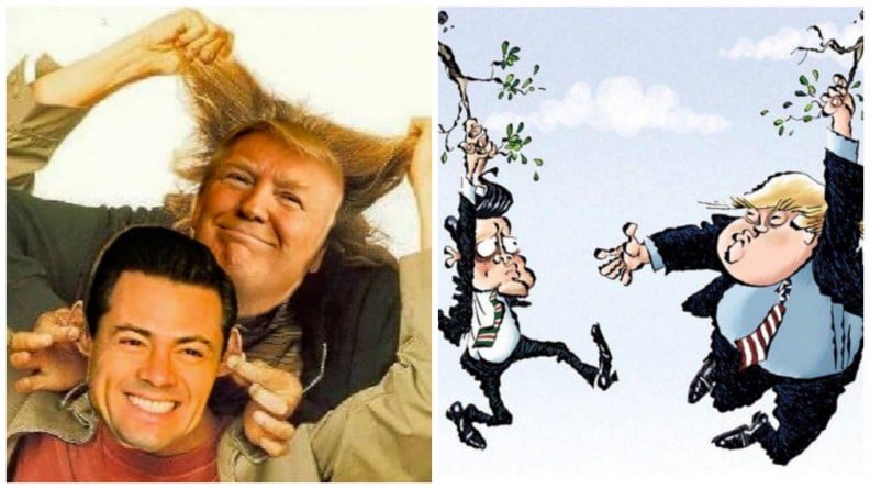 Donald Trump y Enrique Peña Nieto inundan las redes con memes