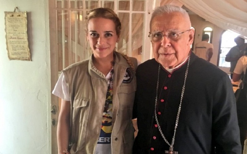 Lilian Tintori se reunió con Roberto Lückert León arzobispo de Coro