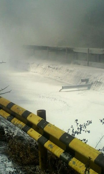 Área afectada por el incendio 