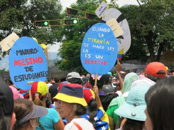 Movilización opositora en Altamira/Foto: Analítica 