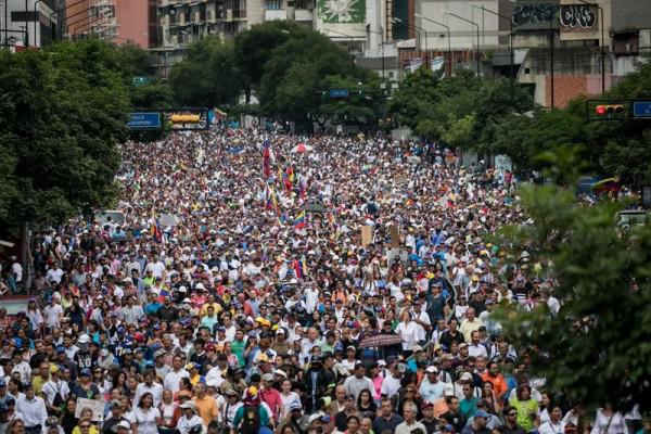 MANIFESTACIÓN OPOSITORA EN CARACAS