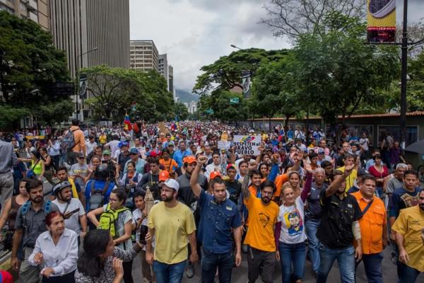 MANIFESTACIÓN OPOSITORA EN CARACAS