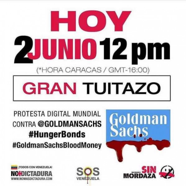 Tuitazo contra Goldman Sachs 