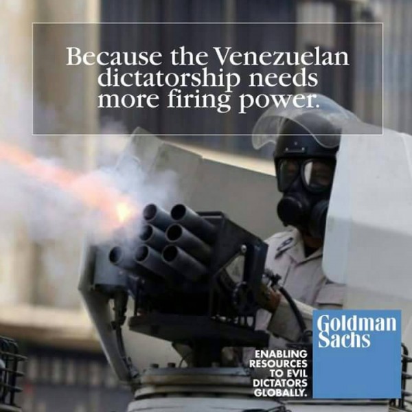 Tuitazo mundial contra Goldman Sachs 