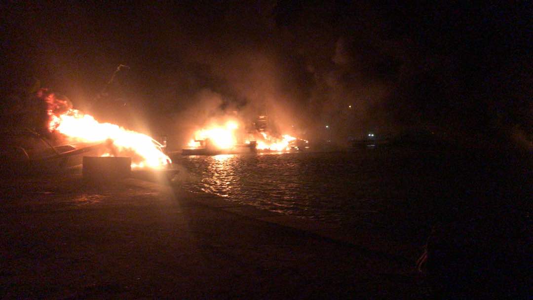 incendio en marina venetur de margarita uno