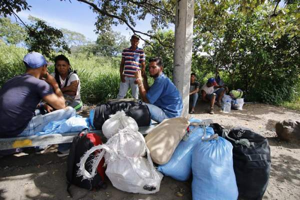 Venezolanos atraviesan caminando frontera con Colombia/ Foto: EFE