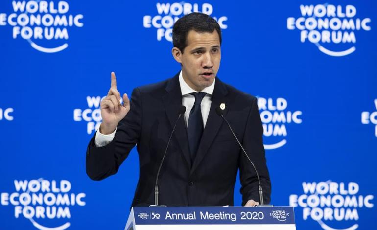 Juan Guaidó intervino en Foro de Davos