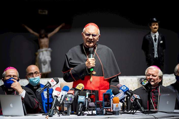 Cardenal Baltazar Porras en rueda de prensa - Elecciones presidenciales 2024