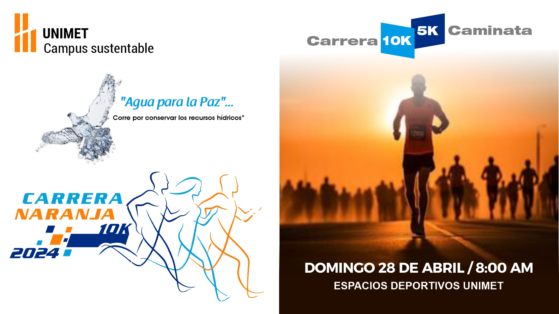 La Carrera Naranja de la UNIMET se correrá el domingo 28 de abril