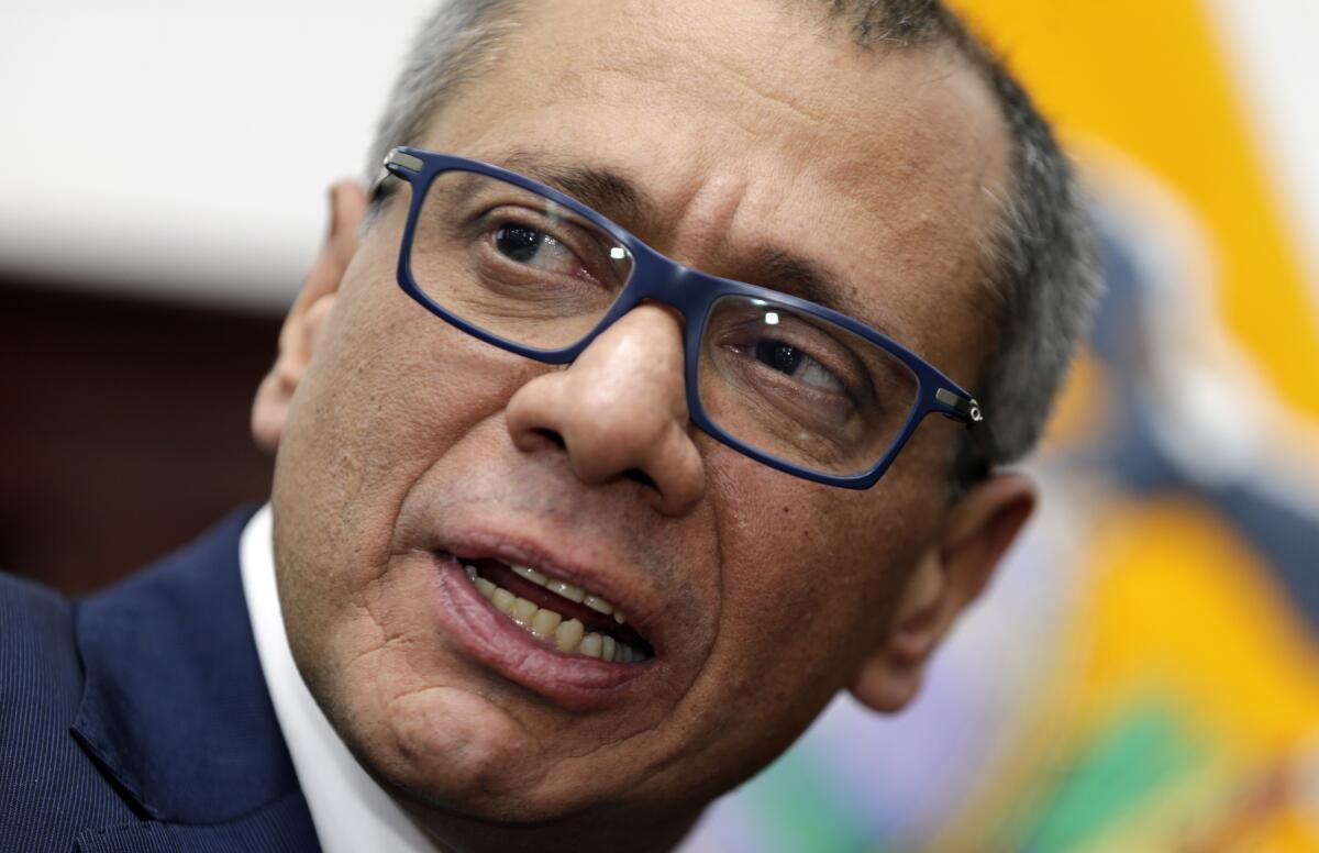 Mexico says Jorge Glas would be “politically persecuted”