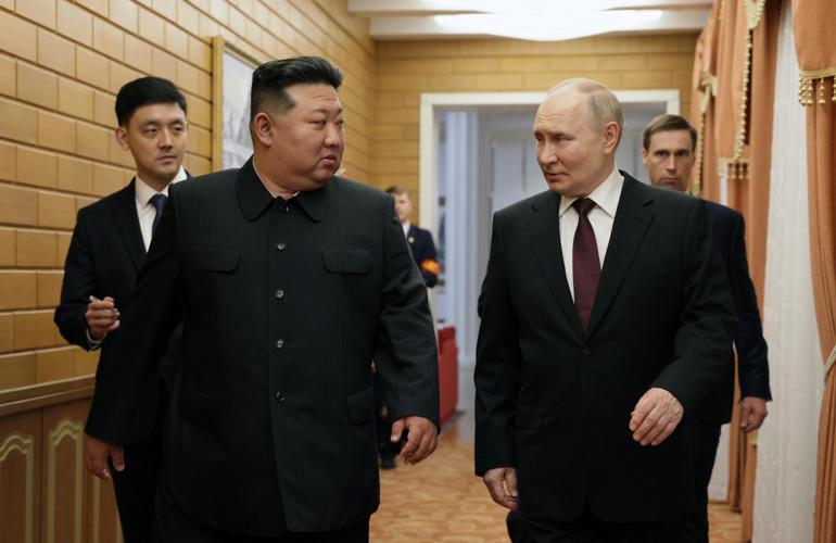 Putin thanks Kim for his “unwavering support” for Ukraine