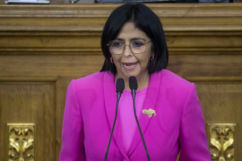 Delcy Rodríguez Raises Alarms About Electoral Integrity During Diplomatic Briefing