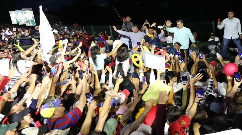 Maduro continued his marketing campaign in Trujillo