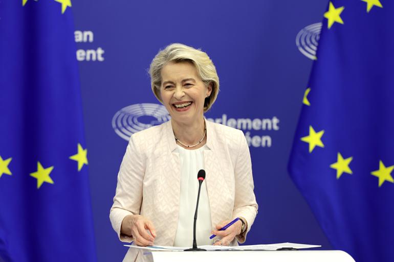 Von der Leyen comfortably renews her presidency of the European Commission