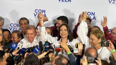 María Corina Machado y Edmundo González desde el Comando Con Vnzla / Foto: Plataforma Unitaria Democrática